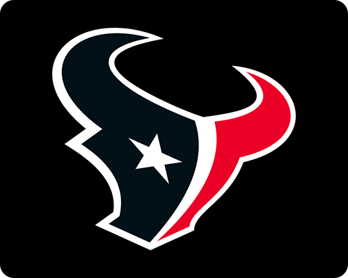 Stylized bull head split in red, white, and blue with a white star forming the eye, on a navy background.